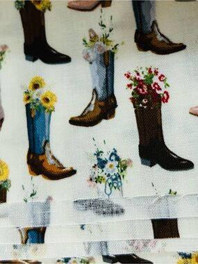 Riley Blake Cowgirl Cotton Fabric  35” New